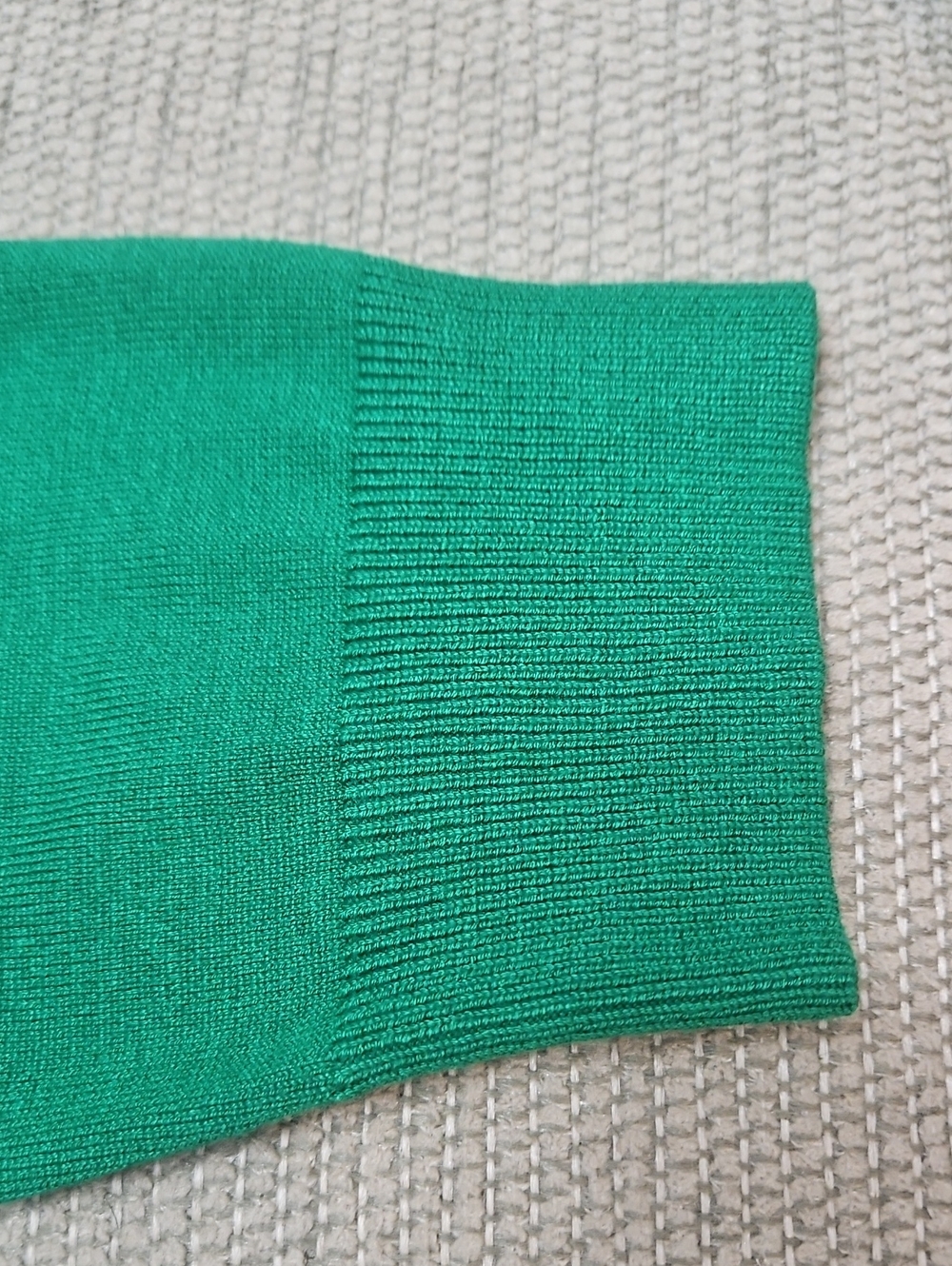 Cable & Gauge Cardigan Sweater Kelly Green Button Front Women's Large - Picture 10 of 11